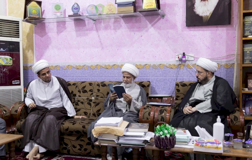 برفقةِ معاونه: الشّيخُ الهلاليّ يتفقدُ تُراثَ الحِلّةِ