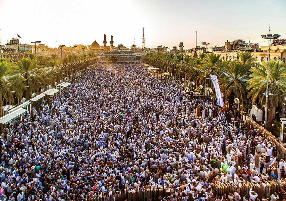 منطقة مابين الحرمين الشريفين تحتضن صلاة عيد الفطر المبارك في كربلاء 