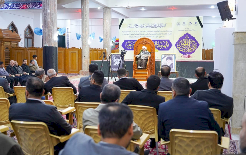مركز تراث الحِلّة يُشارك بمحاضرةٍ في فعاليةٍ أُقيمت بذكرى ولادة الإمام الحسن عليه السلام