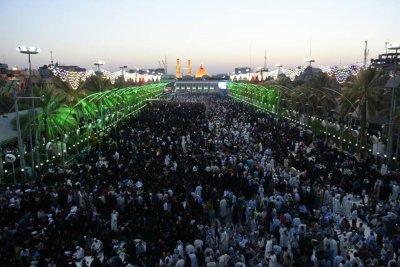 منطقة مابين الحرمين تحتضن صلاة عيد الاضحى  المبارك في كربلاء 