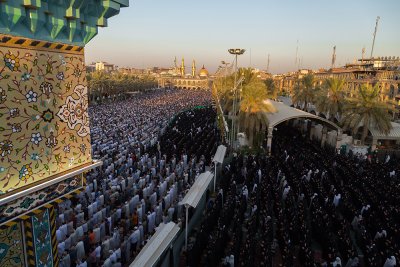 احياء صلاة عيد الاضحى المبارك في منطقة بين الحرمين الشريفين