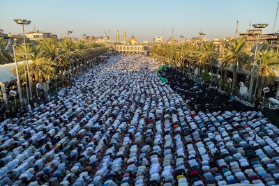 احياء صلاة عيد الاضحى المبارك في منطقة بين الحرمين الشريفين