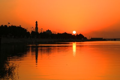 غروب الشمس من بلادي