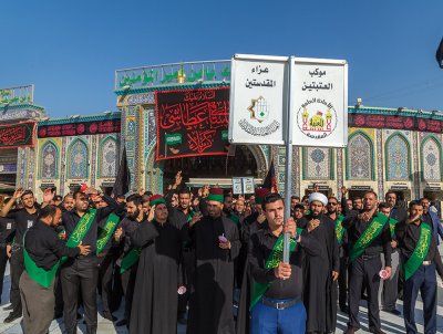 العتبتان  المقدستان يحييون يوم السابع من استشهاد الامام الحسين (عليه السلام )