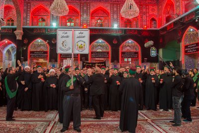 العتبتان  المقدستان يحييون يوم السابع من استشهاد الامام الحسين (عليه السلام )