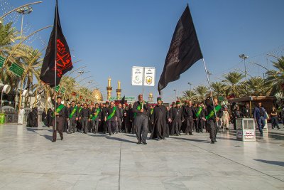 العتبتان  المقدستان يحييون يوم السابع من استشهاد الامام الحسين (عليه السلام )