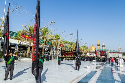 العتبتان  المقدستان يحييون يوم السابع من استشهاد الامام الحسين (عليه السلام )
