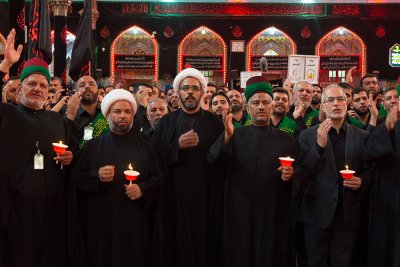 العتبتان  المقدستان يحييون يوم السابع من استشهاد الامام الحسين (عليه السلام )