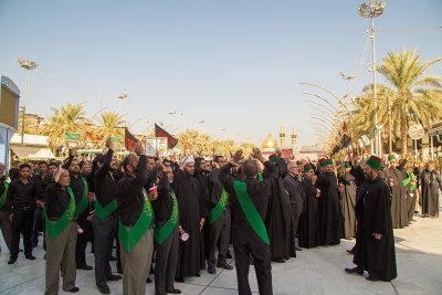 العتبتان  المقدستان يحييون يوم السابع من استشهاد الامام الحسين (عليه السلام )