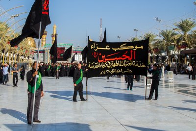 العتبتان  المقدستان يحييون يوم السابع من استشهاد الامام الحسين (عليه السلام )