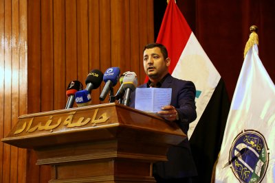 العتبةُ العبّاسيةُ المقدّسة تُقيم مهرجان عاشوراء الثقافيّ السنويّ الخامس  في جامعة بغداد.