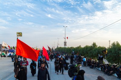 استمرار توافد الحشود المليونية الى مدينة كربلاء
