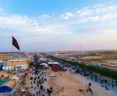استمرار توافد الحشود المليونية الى مدينة كربلاء