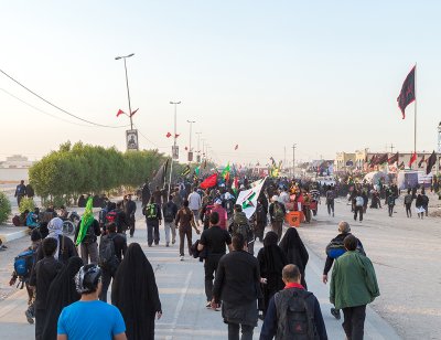 استمرار توافد الحشود المليونية الى مدينة كربلاء