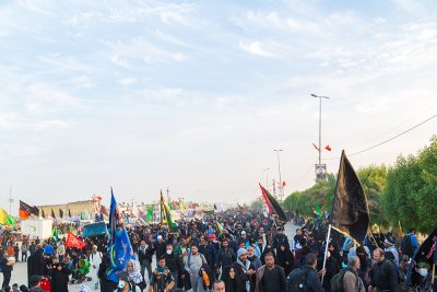 استمرار توافد الحشود المليونية الى مدينة كربلاء