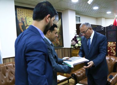 رئيس جامعة ذي قار يلتقي وفد العتبة العباسية المقدسة للتباحث حول إقامة ندوات بحثية موسعة عن تراث كربلاء 