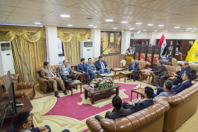 رئيس جامعة ذي قار يلتقي وفد العتبة العباسية المقدسة للتباحث حول إقامة ندوات بحثية موسعة عن تراث كربلاء 