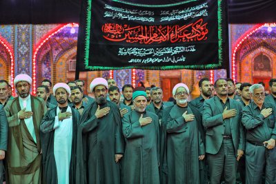 استذكاراً ووفاءً لصاحبة الوفاء أمّ البنين (عليها السلام): العتبتان المقدستان تقيمان عزاء في الصحن العباسي المقدس