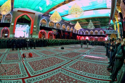 استذكاراً ووفاءً لصاحبة الوفاء أمّ البنين (عليها السلام): العتبتان المقدستان تقيمان عزاء في الصحن العباسي المقدس