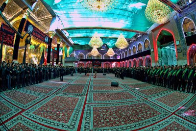 استذكاراً ووفاءً لصاحبة الوفاء أمّ البنين (عليها السلام): العتبتان المقدستان تقيمان عزاء في الصحن العباسي المقدس