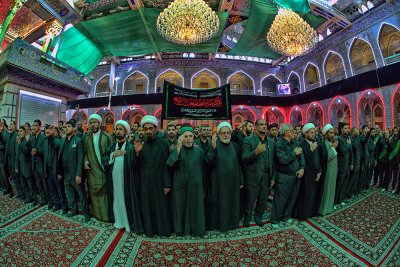 استذكاراً ووفاءً لصاحبة الوفاء أمّ البنين (عليها السلام): العتبتان المقدستان تقيمان عزاء في الصحن العباسي المقدس