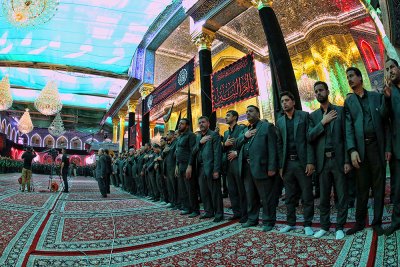 استذكاراً ووفاءً لصاحبة الوفاء أمّ البنين (عليها السلام): العتبتان المقدستان تقيمان عزاء في الصحن العباسي المقدس