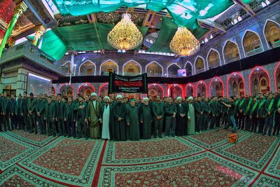 استذكاراً ووفاءً لصاحبة الوفاء أمّ البنين (عليها السلام): العتبتان المقدستان تقيمان عزاء في الصحن العباسي المقدس