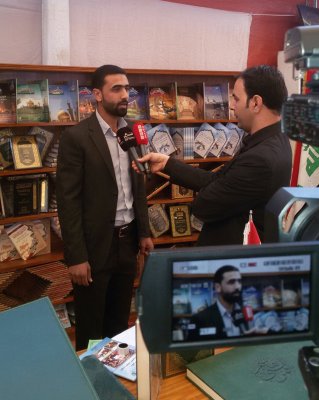 لجنة المعارض التابعة الى الشعبة الادارية تشارك في معرض النجف الدولي للكتاب الدورة التاسعة