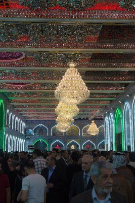 افتتاحية مشروع توسعة حرم مرقد قمر بني هاشم عليه السلام بتسقيف الصحن الشريف