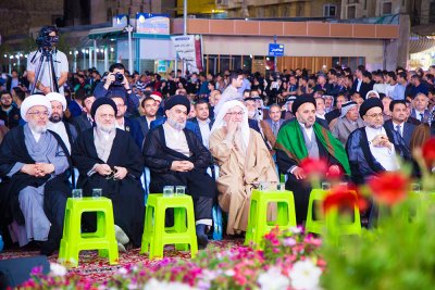 افتتاحية مشروع توسعة حرم مرقد قمر بني هاشم عليه السلام بتسقيف الصحن الشريف