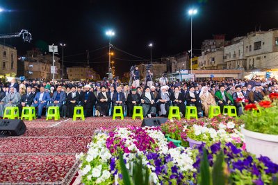 افتتاحية مشروع توسعة حرم مرقد قمر بني هاشم عليه السلام بتسقيف الصحن الشريف