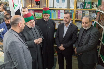 العتبتان المقدستان الحسينية والعباسية يفتتحان معرض الكتاب الدولي في كربلاء بمناسبة مهرجان ربيع الشهادة