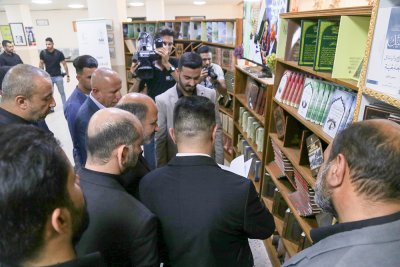 قسم شؤون المعارف يشارك في معرض الكتاب الدولي المقام في جامعة بغداد.