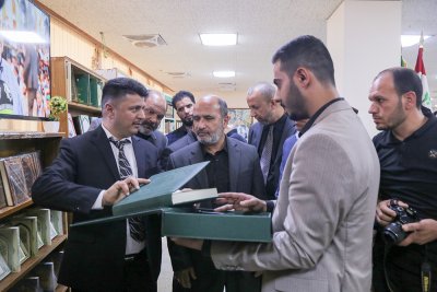 قسم شؤون المعارف يشارك في معرض الكتاب الدولي المقام في جامعة بغداد.