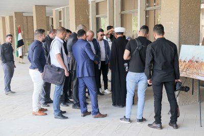 قسم شؤون المعارف يشارك في معرض الكتاب الدولي المقام في جامعة بغداد.