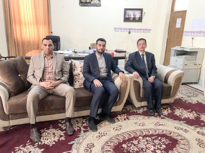 وفد قسم شؤون المعارف الإسلامية والإنسانية يلتقي رئيس قسم الدراسات القرآنية في كلية العلوم الإسلامية/ جامعة كربلاء