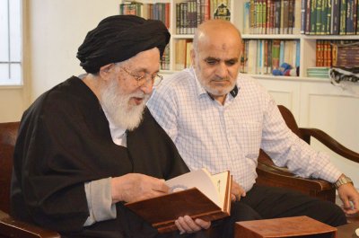 سماحة آية الله العظمى السيد جعفر سيدان -دام ظله- يستقبل وفد العتبة العباسية المقدسة ويبارك الجهود المبذولة في مجال إحياء تراث علمائنا الأبرار 