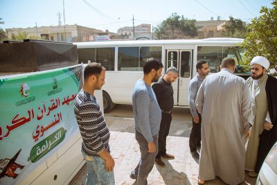 رئيس قسم شؤون المعارف الاسلامية والانسانية في العتبة العباسية المقدسة يتفقد معهد القرآن الكريم النسوي في النجف الأشرف
