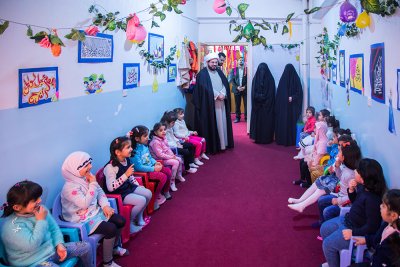 رئيس قسم شؤون المعارف الاسلامية والانسانية في العتبة العباسية المقدسة يتفقد معهد القرآن الكريم النسوي في النجف الأشرف
