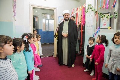 رئيس قسم شؤون المعارف الاسلامية والانسانية في العتبة العباسية المقدسة يتفقد معهد القرآن الكريم النسوي في النجف الأشرف