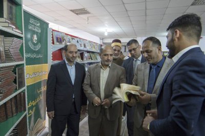 مشاركة واسعة لقسم شؤون المعارف الاسلامية والإنسانية في معرض الكتاب بجامعة ذي قار