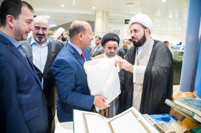 ضمن مشروع مركز العفاف للتسوّق الذي افتتحته العتبةُ العبّاسية المقدّسة..   قسم شؤون المعارف الإسلامية والإنسانية يشارك بجناح خاص في المعرض الشامل لنتاجات ونشاطات العتبة المقدّسة