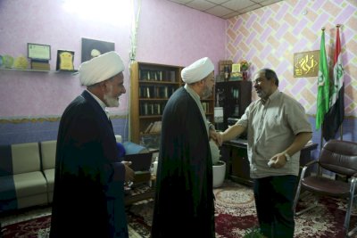 زيارة السيد رئيس قسم شؤون المعارف الإسلاميّة والإنسانيّة فضيلة الشيخ عمّار الهلاليّ ومعاونه فضيلة الشيخ علي الأسديّ إلى مركز تراث الحلّة
