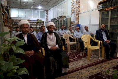 زيارة السيد رئيس قسم شؤون المعارف الإسلاميّة والإنسانيّة فضيلة الشيخ عمّار الهلاليّ ومعاونه فضيلة الشيخ علي الأسديّ إلى مركز تراث الحلّة