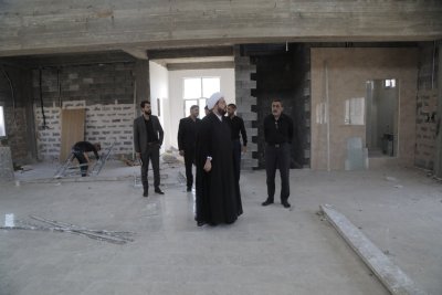 رئيس القسم يزور معهد القرآن الكريم النسوي في النجف  ويتابع الدورات القرآنية ويتفقد أعمال البناية الجديدة ويلتقى بكادر مجلة نفحات 