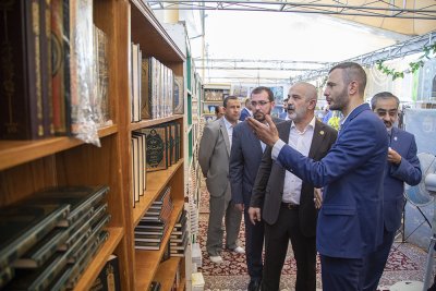 قسم شؤون المعارف الإسلامية والإنسانية يحضر افتتاح فعاليات مهرجان الغدير السنوي السابع ويشارك في معرض الكتاب 