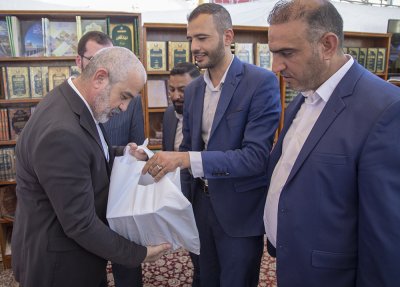 قسم شؤون المعارف الإسلامية والإنسانية يحضر افتتاح فعاليات مهرجان الغدير السنوي السابع ويشارك في معرض الكتاب 