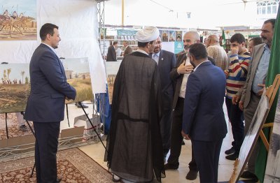 قسم شؤون المعارف الإسلامية والإنسانية يحضر افتتاح فعاليات مهرجان الغدير السنوي السابع ويشارك في معرض الكتاب 