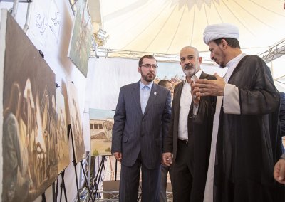 قسم شؤون المعارف الإسلامية والإنسانية يحضر افتتاح فعاليات مهرجان الغدير السنوي السابع ويشارك في معرض الكتاب 