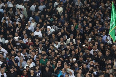 مراسيم تبديل الراية في العتبتين المقدستين في ليلة الاول من  شهر محرم 